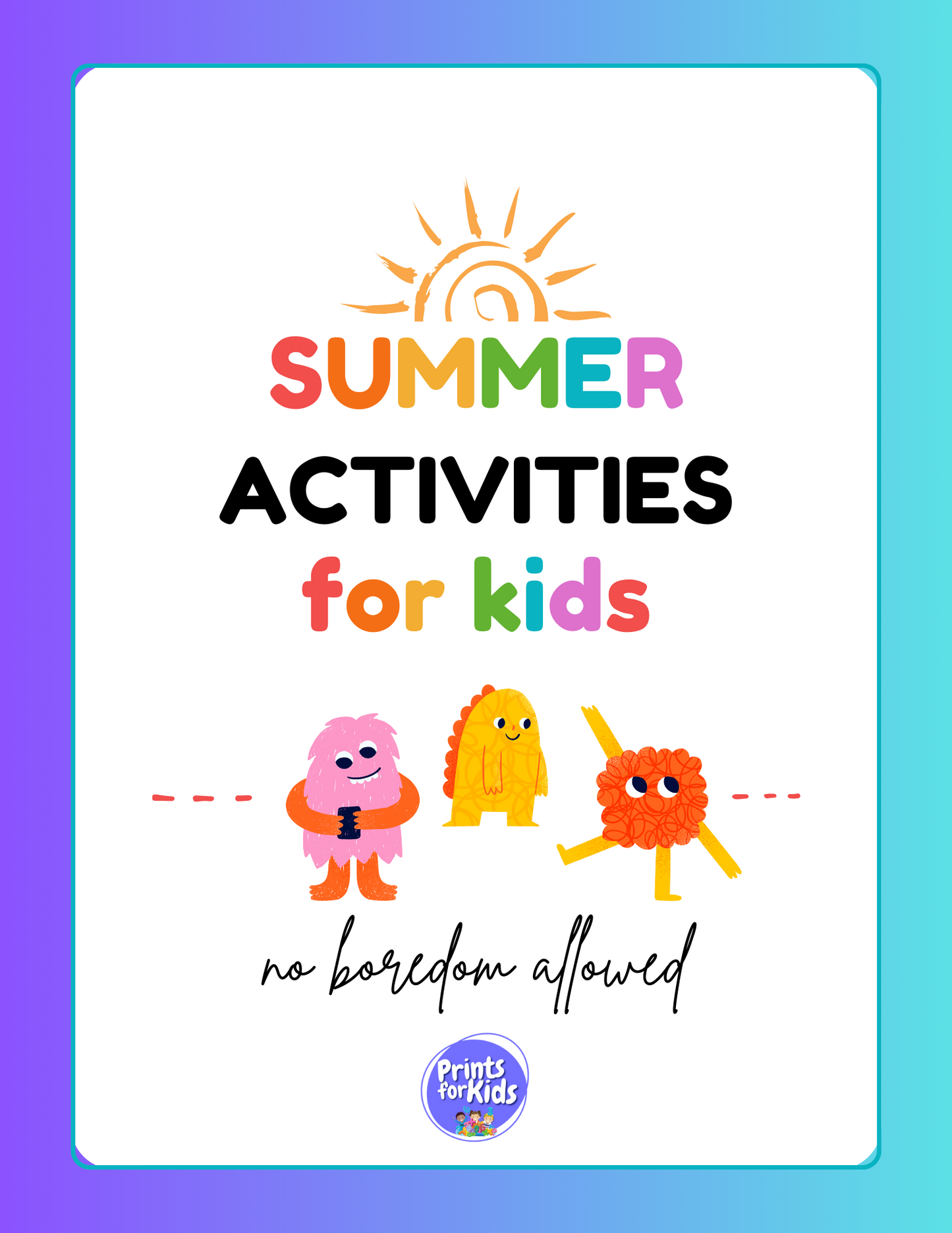 Kids Summer Activities - Τετράδιο Δραστηριοτήτων στα Αγγλικά